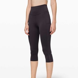 Lululemon Fast and Free Crop 19" Intergalactic